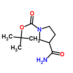 3-Aminocarbonyl-1-Boc-pyrrolidine structure