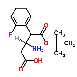 Boc-(S)-3-Amino-4-(2-fluorophenyl)-butyric acid Structure